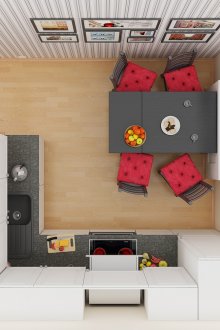 План на кухнята 8 кв.м.