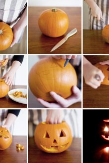 Направи инструкции за Хелоуин на тиква
