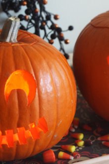 Опции за нарязване на тиква за Хелоуин