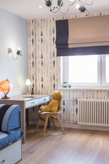 Vorhänge im skandinavischen Stil im Kinderzimmer