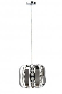 Метална висулка лампа с кристали
