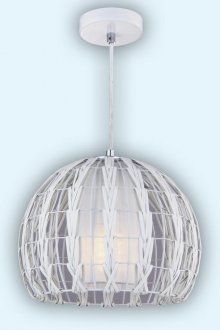 Бял полилей в стил Арт Нуво