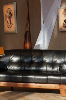 세련된 가죽 소파