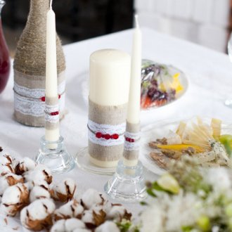 Декор за бутилка за празничната трапеза