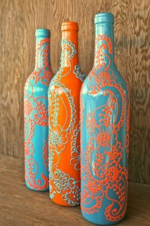 Декорация за бутилка в стил Boho