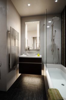 Pencahayaan yang selesa di pedalaman bilik mandi