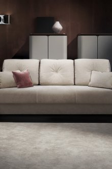 Бежов кадифен диван еврокнига в хола