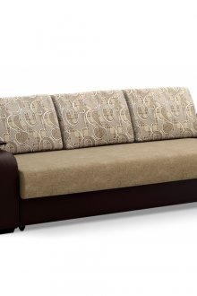 Бежово-кафяв диван евробук за всекидневната