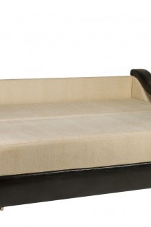 Бежов и черен диван разгъна евробук