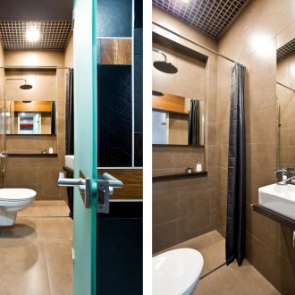 Reka bentuk tab mandi coklat