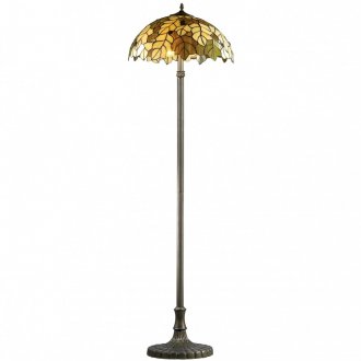 Подова лампа в класически стил с витражен купол