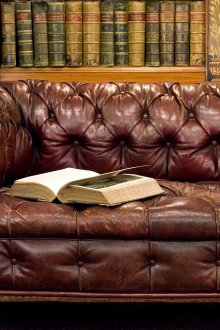 앤틱 가죽 소파