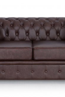 브라운 가죽 소파