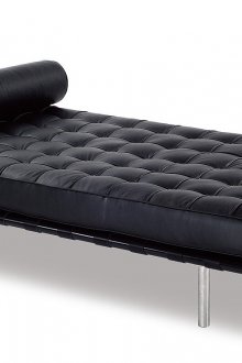 블랙 가죽 소파