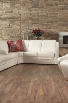 화이트 코너 가죽 소파와 라운지 체어