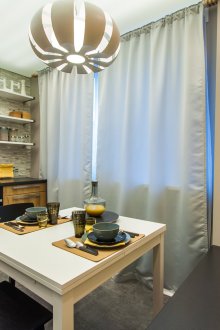 Cozy kitchen with dining table