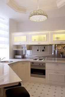 Custom shape of the kitchen