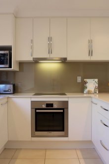 White and gray kitchen