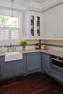 Blue and White Kitchen Set