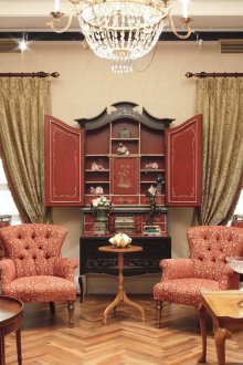 Brown Oriental Vorhänge