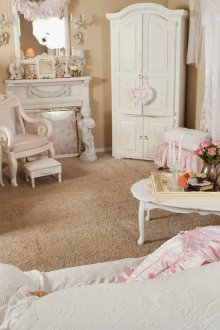 Weiße Shabby Chic Vorhänge