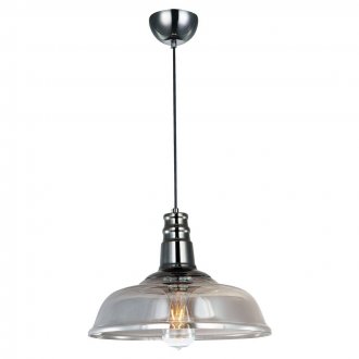 Висулка лампа със стъклен абажур