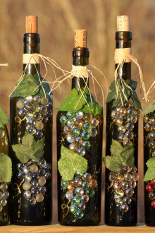 Декор на бутилки за грозде