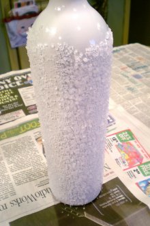 Декор за бутилка със сол