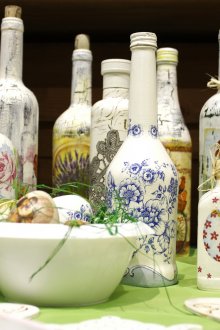 Бутилки в кънтри стил