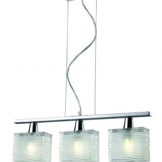 Висящ полилей с три лампи в стил Арт Нуво