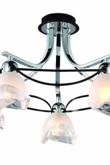 Полилей в стил Арт Нуво с пет лампи