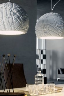 Бяли лампи в стил Арт Нуво