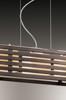 Моден полилей от дърво и метал