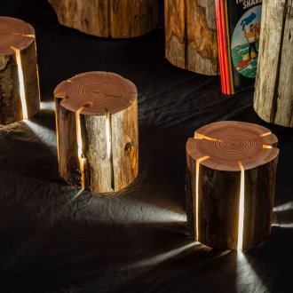 Фантастични светлини на пънчета