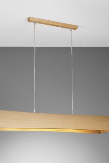 Дълъг дървен полилей