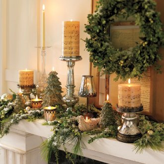 Нова година украса за камина