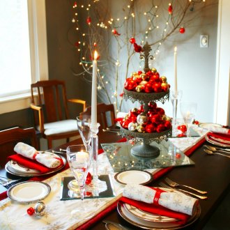 Красив дизайн на масата за Нова година