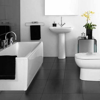 Жълти плочки в банята