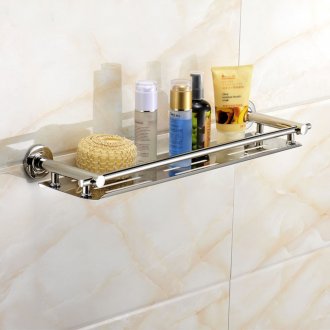 Рафт от неръждаема стомана в банята