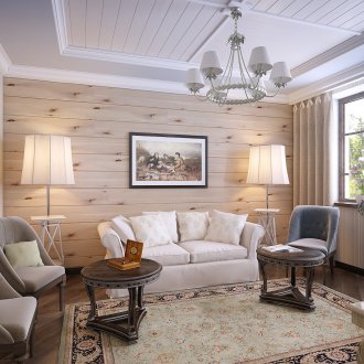 Боядисано дърво в хола