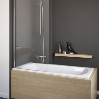 Skrin kaca di pedalaman bilik mandi