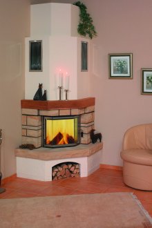 Изпълнителен офис с камина