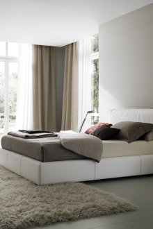 White minimalist bedroom furniture