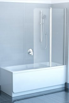 Tirai kaca dalam bilik mandi kecil