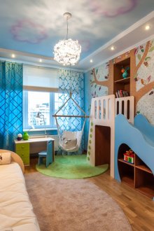 Двустепенно красив таван в детската стая