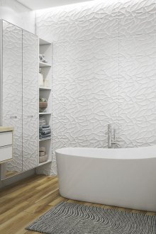 Текстурирано покритие в банята