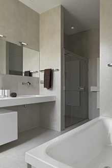 Бяла и сива баня 9 кв.м.