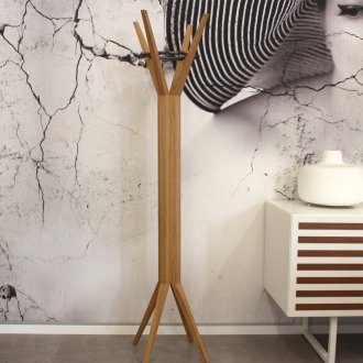 Дизайнерски статив за закачалка, изработен от дърво и метал