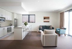 Stylish kitchen living room