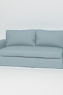 Sarung mint di atas sofa